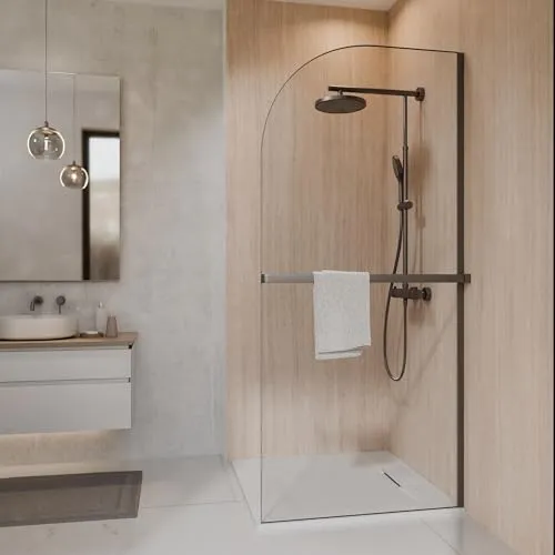 SCHÖNER WOHNEN-Kollektion Walk In YUNA Duschabtrennung 90 x 200 cm - Die WALK IN DUSCHABTRENNUNG der SCHÖNER WOHNEN-Kollektion kombiniert modernes Design mit hochwertiger Verarbeitung. Sie bietet großzügigen Spritzschutz und passt ideal in bodengleiche Duschbereiche, für eine stilvolle Badgestaltung.