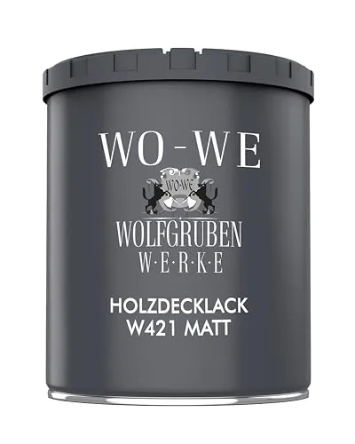 Holzlack Holzfarbe Holzschutzfarbe Möbellack MATT W421 Lichtgrau änhl. RAL 7035-750 ml
