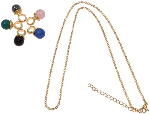 Produktbild Firetti Kette und Anhänger Set Multipack Schmuck Geschenk Schmuckset Schnuller (Set, 6-tlg), Made in Germany - mit Edelsteinen