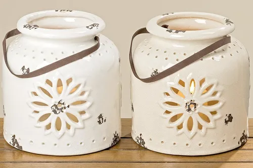 BOLTZE Windlicht Windlicht Walda 20 cm sortiert (1 Stück)