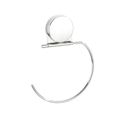 Wenko-Wenselaar GmbH & Co. KG WENKO Handtuchring Osimo, Static-Loc® Plus, Flexibel nach oben und unten beweglicher Ring, Handtuchhalter, Maße (B x H x T): 15,5 x 20,5 x 2 cm 24875100