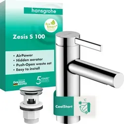 hansgrohe Zesis S Einhebel-Waschtischmischer 100 CoolStart