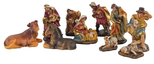 Posiwio Krippenfigur Traditionelles Krippenfiguren-Set K 445 (10 St., 10-teilig)