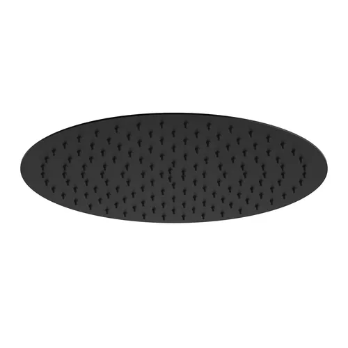 JOHO Regendusche Duschkopf 12 Zoll, Edelstahl Kopfbrause Runden Regenduschkopf Mit Anti-Kalk Düsen XXL Einbauduschkopf D30cm schwarz