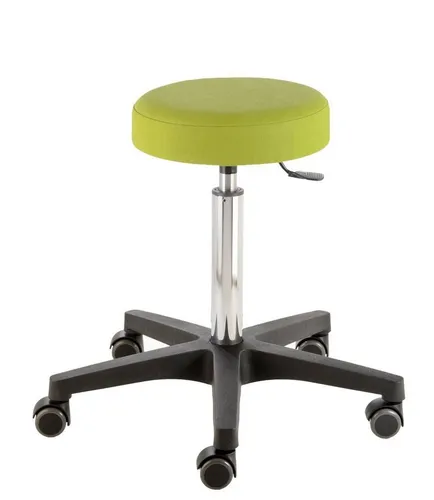 Prova Nova Arbeitshocker Rollhocker comfort 4400 - Drehhocker für hygienisch-medizinische Bereiche, mit verstellbarer Sitzhöhe von 54-73 cm und hohem Sitzkomfort – ideal für professionelle Anwendungen.