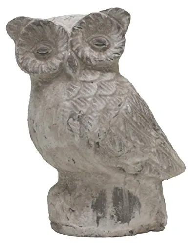 colourliving Dekofigur Eule Athene Gartenfigur Shabby Vintage Look Dekoration Tier Skulptur Wohnung Garten