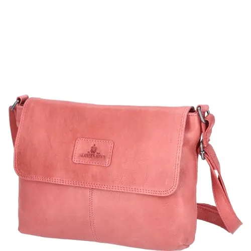 The Skandinavian Brand Damen Leder Umhängetasche in Rot