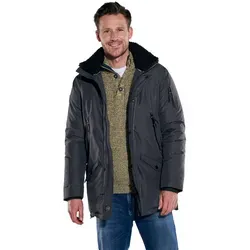 engbers Herren Funktionsjacke mit abnehmbarer Kapuze Schwarz regular uni - 54