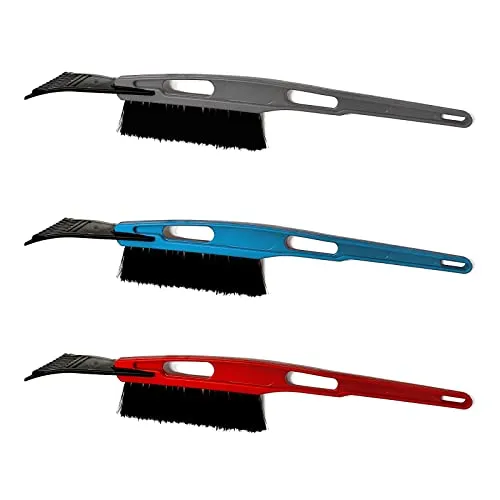 HAC24 3er Set Auto Eiskratzer mit Schneebesen EIS Kratzer Eisschaber Scheibenkratzer Schnee Besen Kunststoff