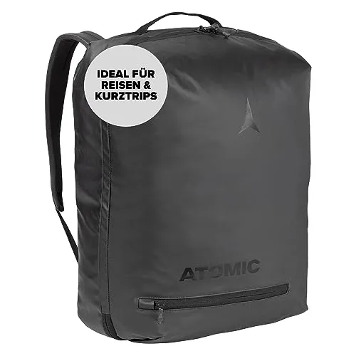 ATOMIC DUFFLE BAG 60l - Schwarz - Reisetasche mit 60l Volumen, robust und leicht, ausgestattet mit einem speziellen Sneaker-Fach und wasserabweisendem Außenmaterial für optimale Organisation auf Reisen.