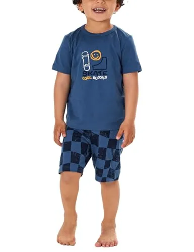 Schiesser Pyjama Nightwear (2 tlg) – Bequemer Schlafanzug in Atlantikblau - Bequemer Schlafanzug für entspannte Nächte. Das 2-teilige Set aus 100% Baumwolle bietet hohen Tragekomfort und ist pflegeleicht. Ideal für gemütliche Abende.