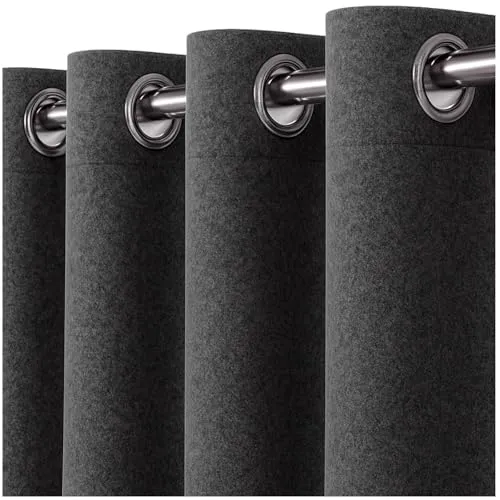 heimtexland Filz Thermovorhang 245x135 cm – Blickdicht & Isolierend - Hochwertiger Filzvorhang mit Blickdicht- und Abdunkelungsfunktion. Isolierend und energiesparend, ideal für Kälte- und Hitzeschutz. Schalldämpfend für mehr Wohnkomfort. Pflegeleicht und mit stabilen Ösen – Maße: 245 x 135 cm.