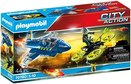 Playmobil City Action 70780 Polizei-Jet Drohnen-Verfolgung