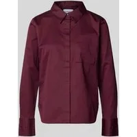 comma Blusentop Bluse lila 34 EU - Stylisches Blusentop in Lila, perfekt für jeden Anlass. Aus 71% Baumwolle für hohen Tragekomfort und ideale Passform.