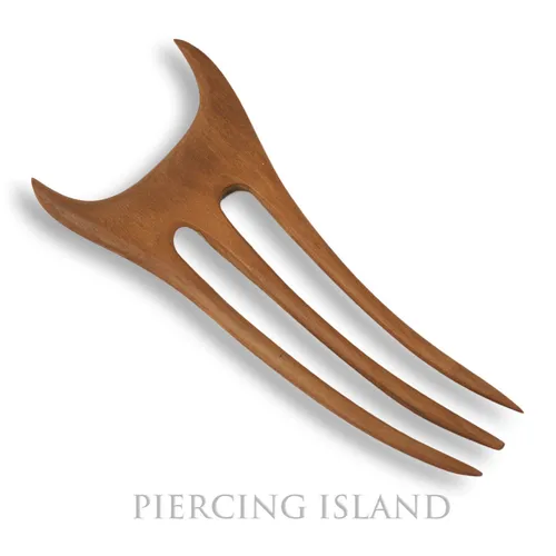 Exclusive Haarnadel Haargabel Holz Edel Wood Hairpin Handarbeit Design HN217