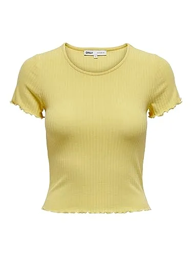 ONLY Damen ONLEMMA S/S Short TOP NOOS JRS T-Shirt, Dusky Citron,XS