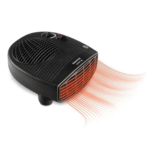 Taurus Heizung TFH-3001 - 2000 W Heizstrahler mit Ventilatorfunktion - Kompakter Heizkörper für Räume bis 15 m². Mit 2 Heizstufen und regulierbarem Thermostat für optimale Wärme. Sicherheitsabschaltung bei Überhitzung für sorgenfreies Heizen.