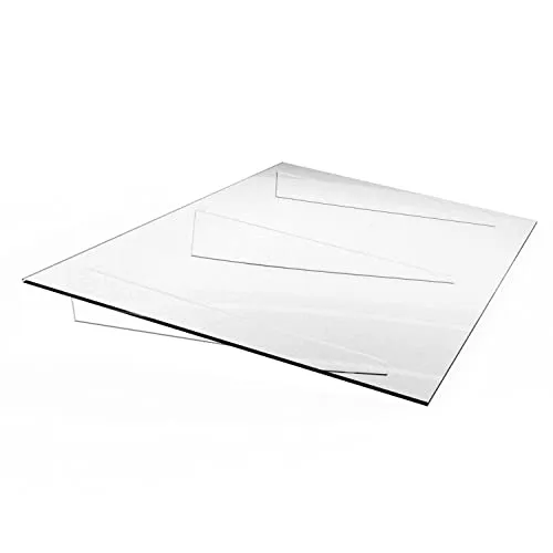Lichtschachtabdeckung/Kellerschachtabdeckung/Regenschutz aus Acryl/Acrylglas zum Auflegen 1100 x 550 mm