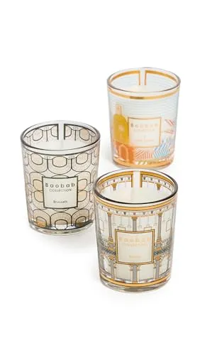 Baobab Collection Damen Trio Reisekerzen, Brüssel/Roma/St. Tropez, Orange, One Size