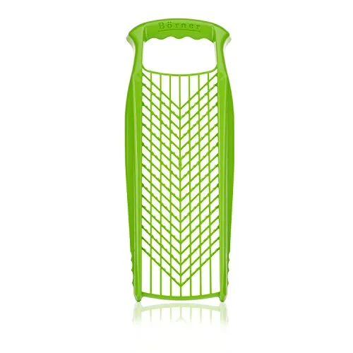 Börner Reibe PowerLine (Grün) • Raspel grob & fein • Küchenreibe für Gemüse, Obst, Käse & Schokolade • Gemüsereibe beidseitig verwendbar • Gemüsehobel, Käsereibe, Küchenhobel