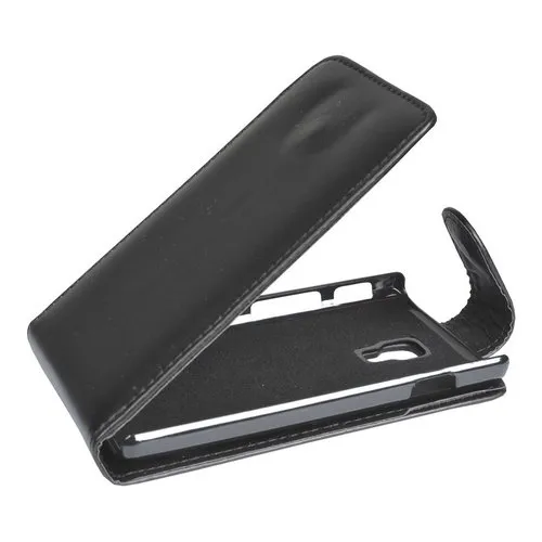 Mobilfunk Krause - Flip Case Etui Handytasche Tasche Hülle für LG P710 Optimus L7 II (Schwarz)