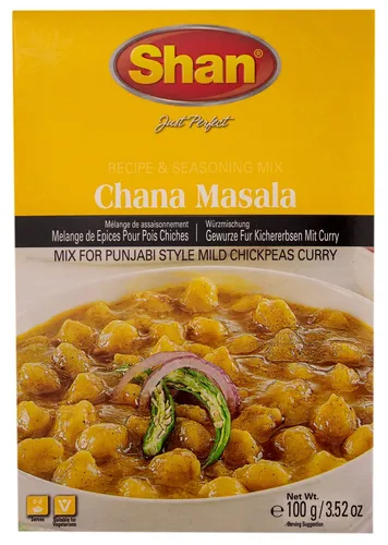 Shan- Chana Masala 100g Gewürzmischung für Kichererbsen mit Curry