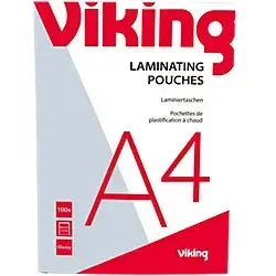 Viking Laminierfolien DIN A4 Glänzend 125 Mikron von Viking