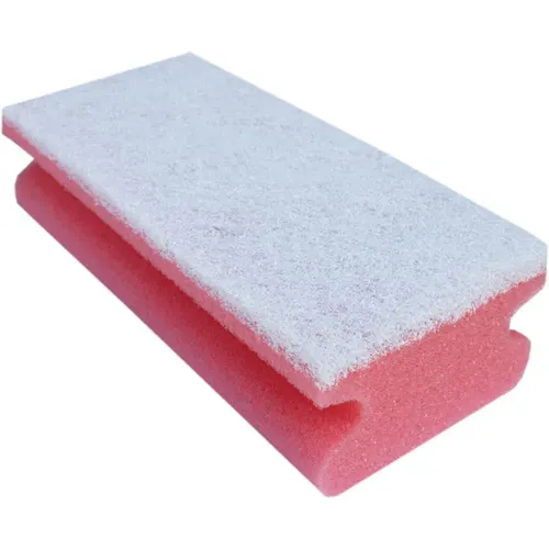 Vliesschwamm Sito Topfreiniger rot-weiß 15x7x4,5 cm, Reinigungsschwamm, vielseitig einsetzbar 5000077