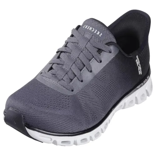 SKECHERS GLIDE-STEP - EXCITE Grau - Sneaker für Damen mit atmungsaktivem Obermaterial und flexibler Zwischensohle für optimalen Komfort und Energierückgabe – ideal für aktive Frauen im Alltag.