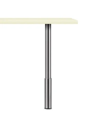 Naber Stützfuß Trampolo 1 rund, chrom poliert - Zubehör für Möbel, höhenverstellbar von 800-980mm und mit einer Tragkraft von ca. 150kg, ideal für flexible Möbelanpassungen.