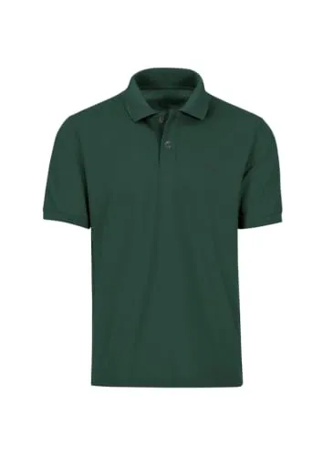 Trigema Herren Poloshirt in Tanne, Größe M in grün von Trigema