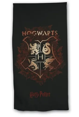 HARRY POTTER Strandtuch 100% Mikrofaser 70x140 cm towel in schwarz von Aymax