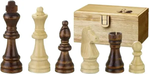 Remus Schachfiguren Set – Staunton Design mit 76 mm Königshöhe