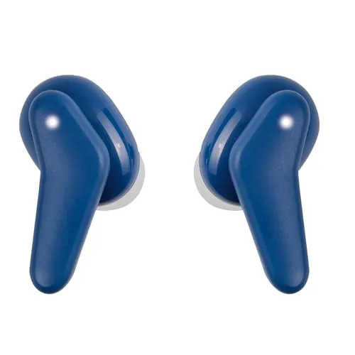 VIVANCO Bluetooth-Kopfhörer mit blauer Ladebox - Kopfhörer mit kabelloser Bluetooth-Technologie und stilvoller blauer Ladebox für unterwegs.