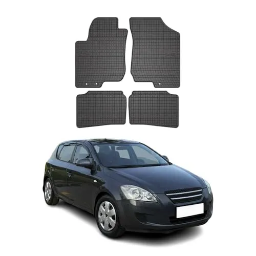 OMAC Auto-Fußmatten für Kia Ceed 2007-2012 - Fahrzeugspezifische Gummimatten, rutschfest und wasserfest, bieten optimalen Schutz und einfache Reinigung für Ihren Kia Ceed.