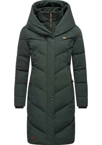 Ragwear Steppmantel Natalka – stylischer Winterparka mit Kapuze - Stylischer und taillierter Winterparka von Ragwear, 100% vegan, mit wasserdichtem Obermaterial und warmem Innenfutter. Ideal für kalte Tage, modische V-Steppung und praktische Taschen machen ihn zum perfekten Begleiter!