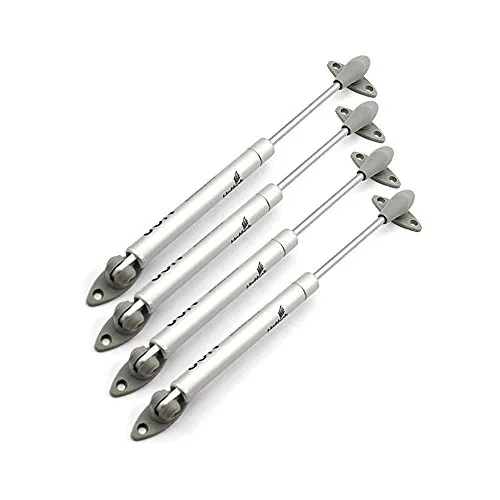 Hettich 80N Soft Close Klappenbeschlag Klappenhalter Gasdruckfeder für Klappen Gasdruckdämpfer Gasdruckfedern für Truhen Scharniere Obenliegende Schranktür Kompressionsfeder Kleiderschrank 4 Stücke