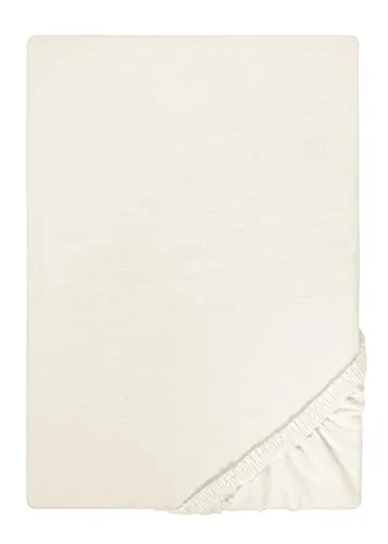 Traumhaft Schlafen - Castell - Markenbettwäsche 0077113 Spannbetttuch Jersey Stretch 1x 180x200 cm - 200x200 cm, Natur