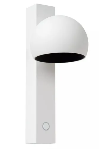Licht-Erlebnisse Wandstrahler PIREX, LED fest integriert, Warmweiß, Aluminium LED mit Dimmer verstellbar Weiß Schwarz 2700 K warmweiß