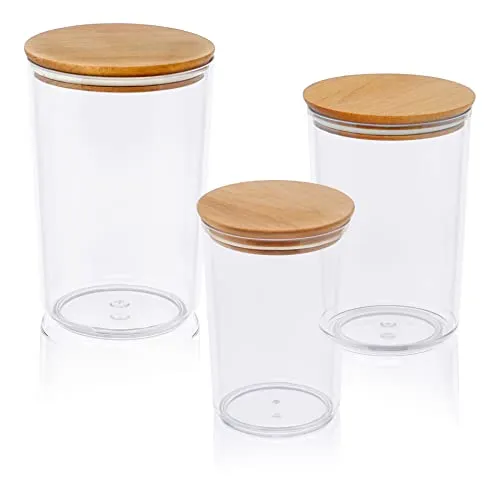 Lashuma 3 Stück Aufbewahrungsbehälter mit Deckel Küche, Spaghetti Dose luftdicht, Vorratsdose transparent
