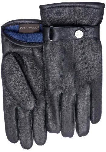 PEARLWOOD Lederhandschuhe Henry - Atmungsaktiv in Schwarz - Hochwertige Handschuhe aus 100% Rindsleder, atmungsaktiv und ideal für stilbewusste Träger. Perfekt für den Alltag oder besondere Anlässe.