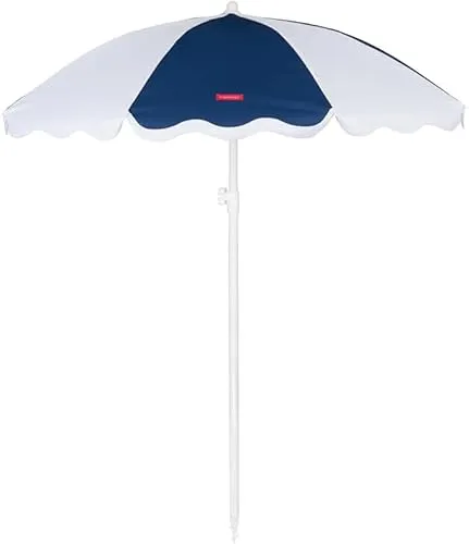 Flamingueo Sonnenschirm Groß, Strand, Schwimmbad, Garten, Balkon, Höhe und Ausrichtung Einstellbar, UPF 50+ Schutz, Polyester, Tragetasche, 210 x 160 cm
