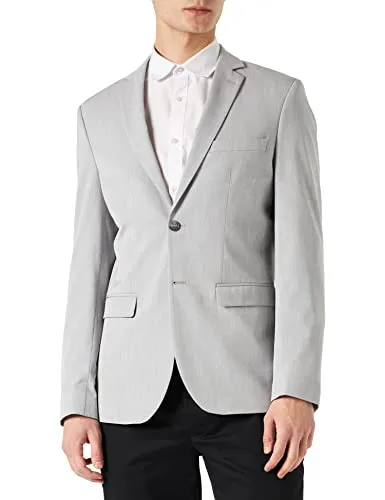 Selected Sakko 48 - Elegantes Herren-Sakko - Business- & Abendmode für Herren, aus hochwertigem Material für optimalen Tragekomfort und einen stilvollen Auftritt in light grey melange.