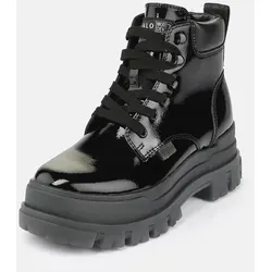 Buffalo Aspha Lace Up Mid Stiefelette Schwarz 37 EU - Modische Stiefelette in Schwarz mit schnürbarem Design. Das herausnehmbare Foam Fussbett sorgt für hohen Komfort. Ideal für stilvolle Auftritte im Alltag.