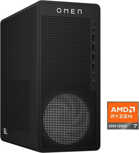HP OMEN 16L TG03-0277ng Gaming-PC - Gaming-PC mit AMD Ryzen 7 8700F und GeForce RTX 5060 Ti, ideal für anspruchsvolle Spiele und Multitasking dank 32 GB RAM und 1000 GB SSD.