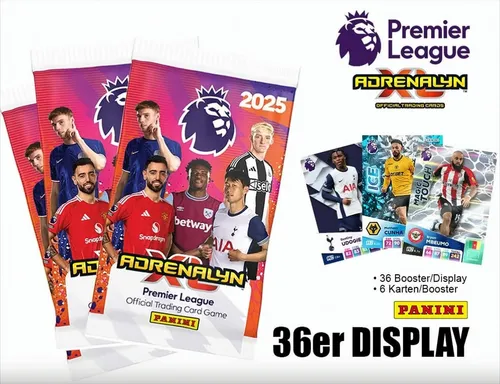 Premier League Adrenalyn XL Booster Display 2025