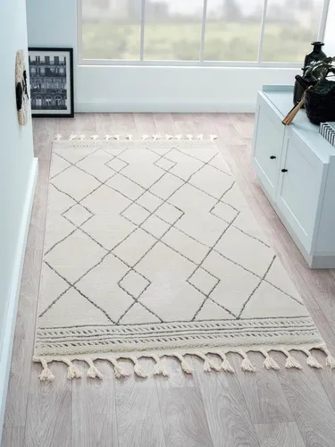 Myflair Hochflor-Teppich Moroccan Design 100x200 cm - Moderner Teppich im marokkanischen Design, weich und schallschluckend, ideal für gemütliche Wohnräume.