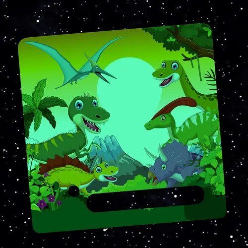 Toniebox Dinos Nachtleuchtend Folie Aufkleber Schutzfolie Kinder Zubehör Y031