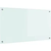 vidaXL Küchenrückwand aus gehärtetem Glas - Weiß 90 x 50 cm - Küchenrückwand aus Sicherheitsglas, hitzebeständig und pflegeleicht. Ideal für moderne Küchen, schützt Wände und wertet das Design auf.