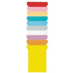 nobo T-Karten, Gr”áe 4 / 124 mm, 170 g/qm, rot